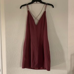 Light purple/mauve mini dress